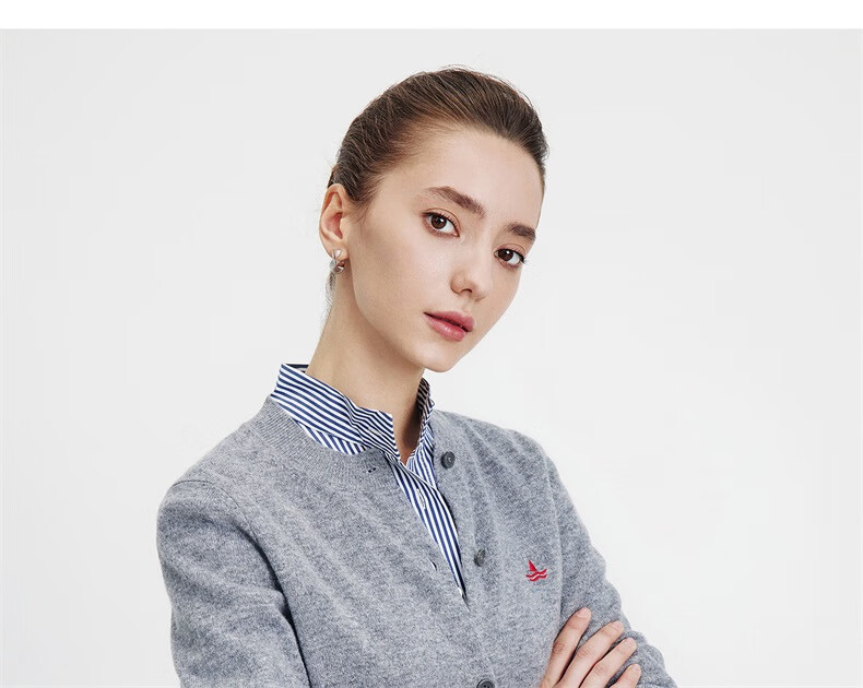 Navy Sail Italy Small Sailboat Women's Knitwear 100% Wool Cardigan Sweater Jacket 2334092021 Blue S 22