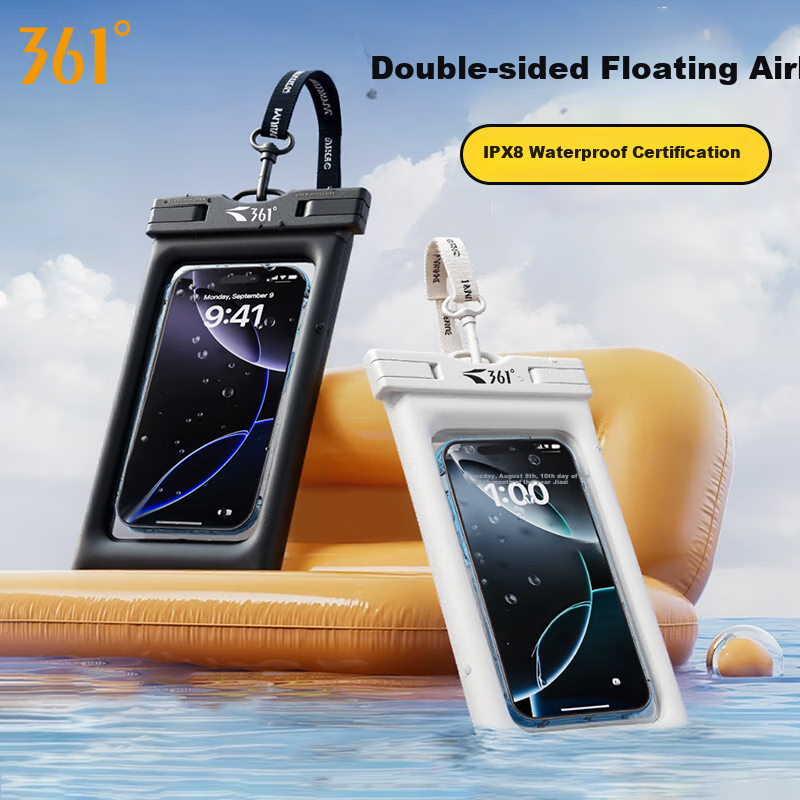 361° Waterproof Phone Case, Deep Water Protection, Touchscreen Compatible, Water Park, Diving Grade, Essential for Rafting, Sealed Waterproof Bag