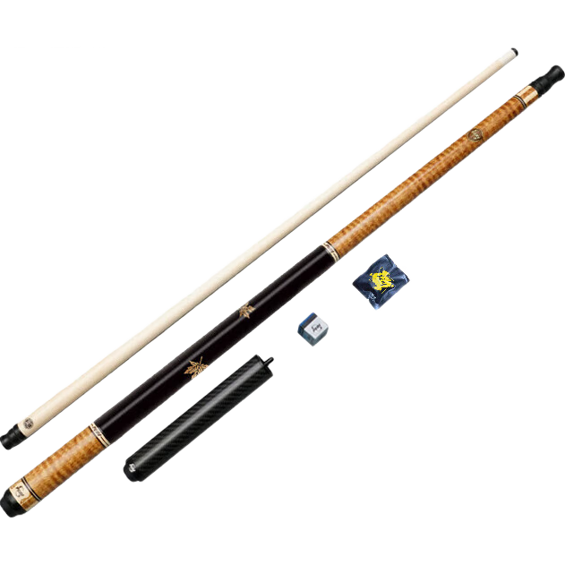 PERI Chinese Style Black 8 Billiard Cue Nine Ball Cue Black 8 Pool Cue Sixteen Color Large Head Cue Speed SY-04
