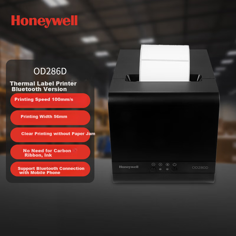 Термопринтер этикеток Honeywell OD286D, Bluetooth, 2 дюйма, черный