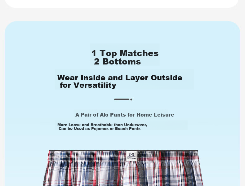 Hengyuanxiang [100% Pure Cotton Aladdin Pants] Men's Underwear, Men's Sleep Shorts, Home Wear, Large Size Boxer Briefs, Four-Corner Shorts 5