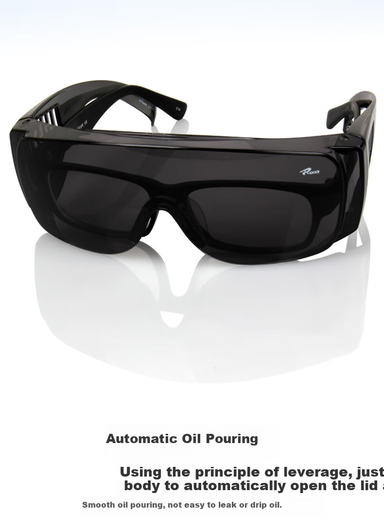 Shengu Anti-Glare Welding Glasses, Industrial Grinding Impact-Resistant Safety Goggles, Wind And Sand Protection Eyewear, Gray Reinforced Type 4