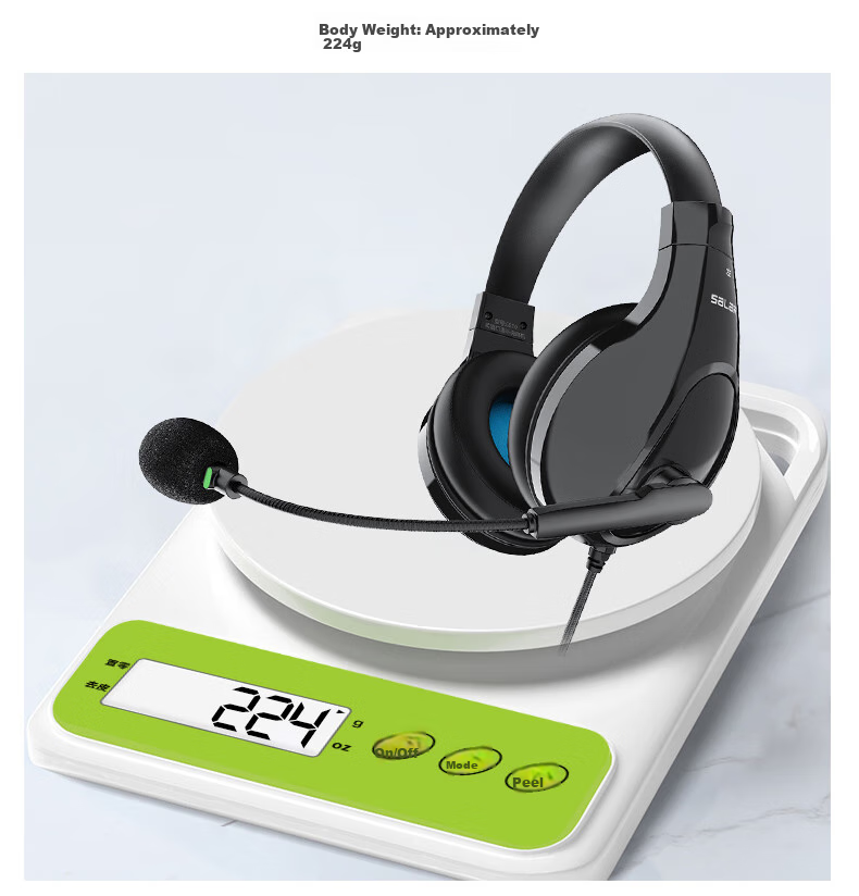 SaLaR E810 English Speaking And Listening Exam Headphones, Over-Ear, for Middle School And College Entrance Exams, Recording And Repeating Function, Human-Machine Dialogue Earphone with Microphone, USB Interface, Dual-Use Type-C Port, White Color 17