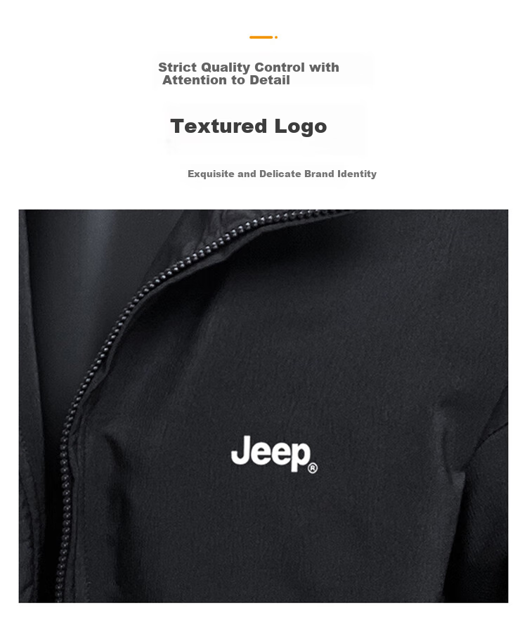 JEEP Men's Jacket, Loose-Fitting Workwear Pilot Coat for Spring And Autumn, American-Style Casual Menswear, Black, Size M 3