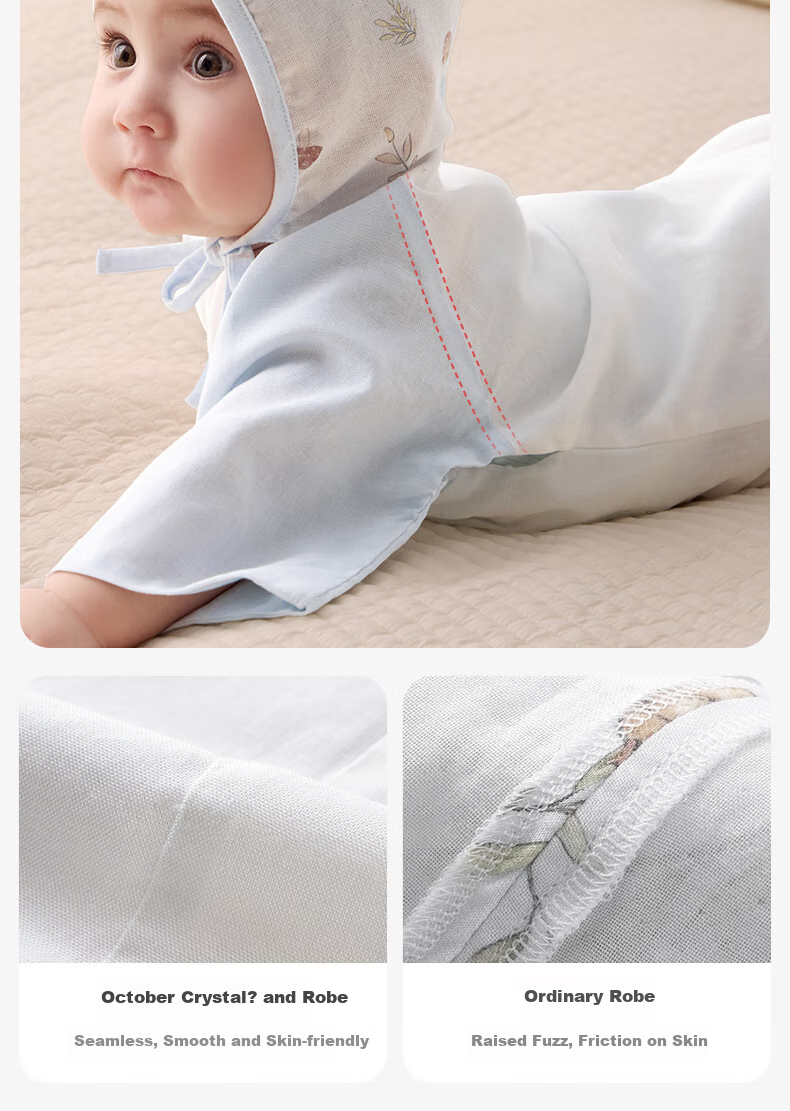 Shiyuejiejing Baby Summer Thin Gauze Romper, Unisex Infant Onesie Bodysuit 20