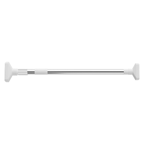 JD Jingzao No-Drill Adjustable Stainless Steel Shower Curtain Rod 100-160cm for Balcony Wardrobe Clothes Hanging