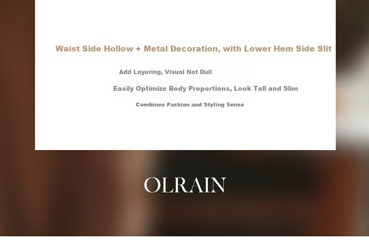 Olrain Irregular Pleated Waist-Tied T-Shirt Women's Summer Stylish Short Sleeve Top Milk Tea Color M 8