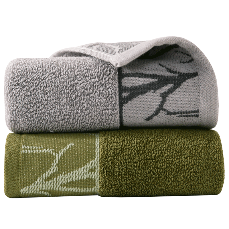 KING SHORE A-Class Pure Cotton Towels 100% Cotton Absorbent Face Towels for Adults and Students, Facial and Sports Towels, Pack of 2