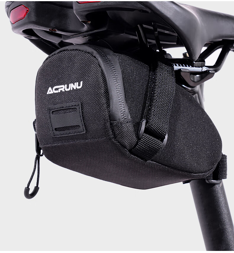 ACRUNU Bicycle Tail Bag Colorful Reflective Waterproof Large Capacity Rear Seat Bag Saddle Bag Seatpost Bag Cycling Gear Black 9