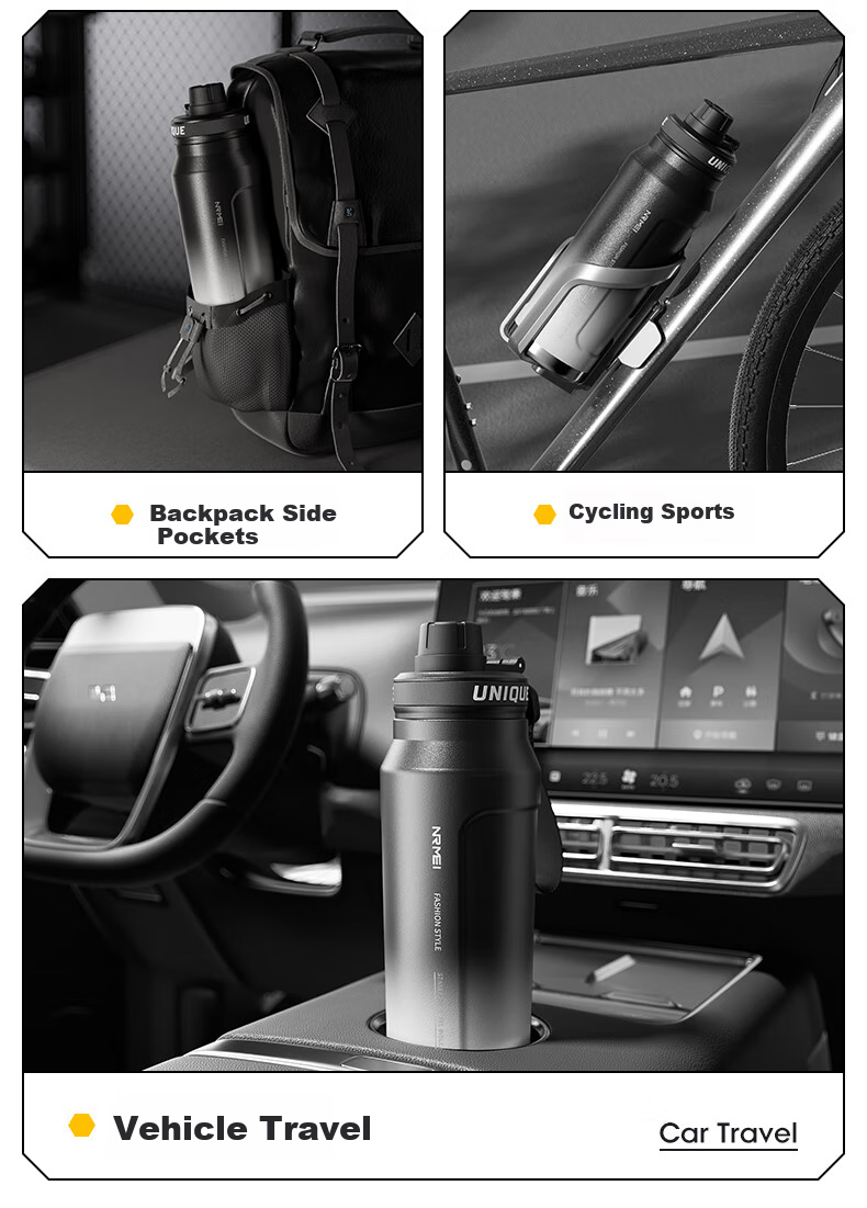 ERM Large Capacity Insulated Water Bottle for High School Boys Student Outdoor Sports Fitness Cycling Portable Sports Flask 18