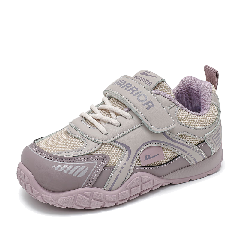 Warrior Boys' Casual Shoes, Children's Spring And Autumn Mesh Sneakers, Girls' Breathable Running Shoes WZ-1656 Purple Size 36