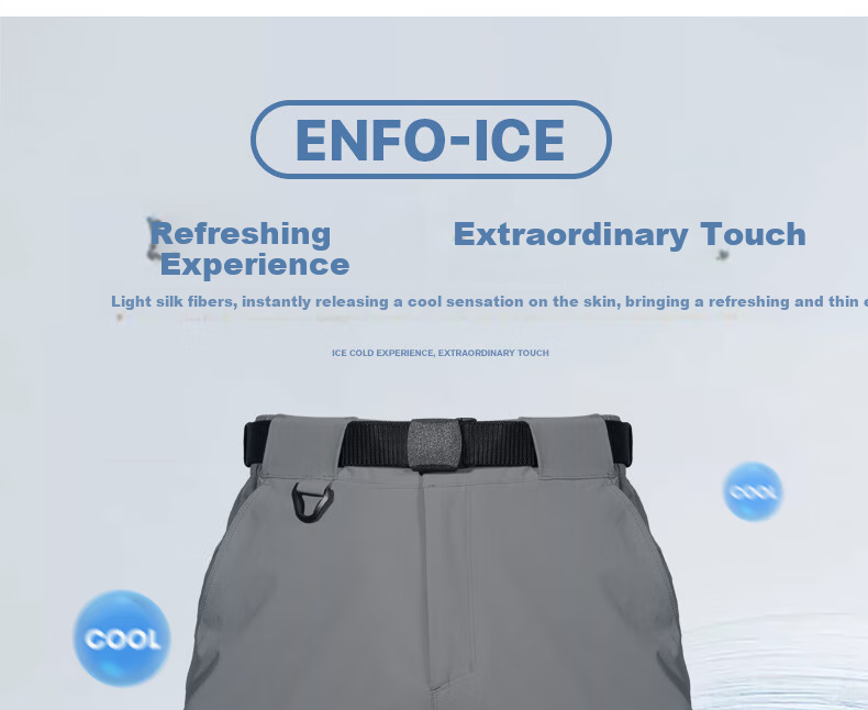 Free Soldier Peak Spring And Summer Shorts, Teflon Triple Protection Men's Cargo Shorts, Breathable Sun Protection UPF50+, Khaki, 38W/10L 2