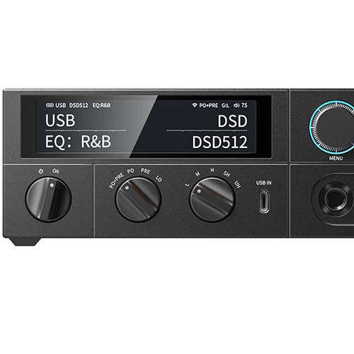 FiiO K15 Desktop DAC Headphone Amplifier DSD Decoder Integrated HiFi Amplifier Black