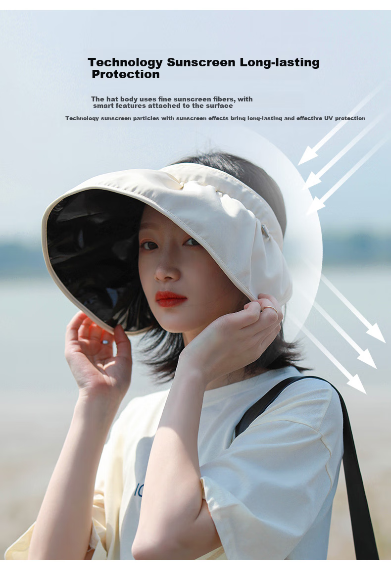 DUSENNA Summer Outdoor Sun Hat, UV Protection Hat for Women, Shell Hat, Visor Cap, Fisherman Hat, Anti-UV Sun Hat 6