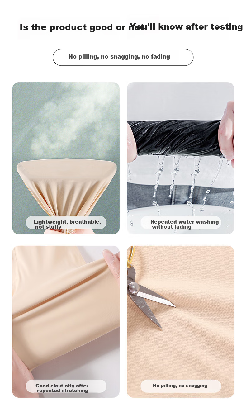 LangSha Safety Shorts, Anti-Exposure Seamless Layered Coverage, Thin with Cotton Crotch, Knee-Length Undershorts for Wome 10