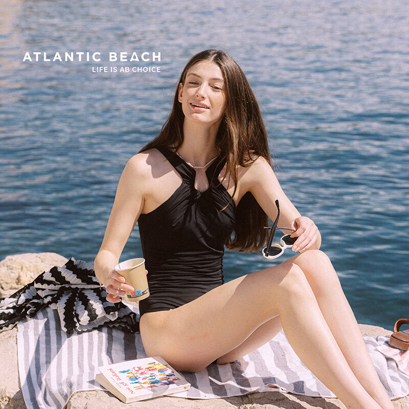Atlanticbeach 2025 New Sexy One-Piece Swimsuit for Women, Elegant Tummy Control Slimming Fashionable Beach Vacation Swimwear Summer