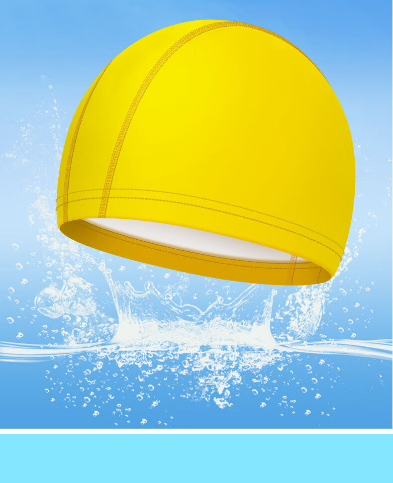 DK Swimming Cap, Comfortable Breathable Quick-Drying Swim Cap with Waterproof Coating, High Elasticity Non-Binding Adult Swimming Training Equipment 5