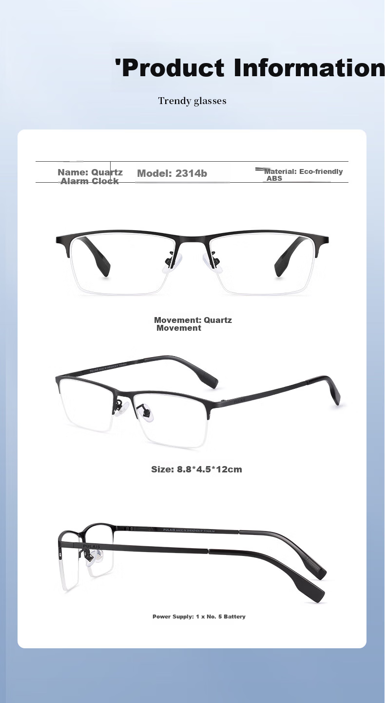 Pulais Reading Glasses for Men, Genuine Product, Imported from Japan, Ultra-Durable MR-8 Digital Anti-Blue Light Presbyopic Business Reading Glasses 9