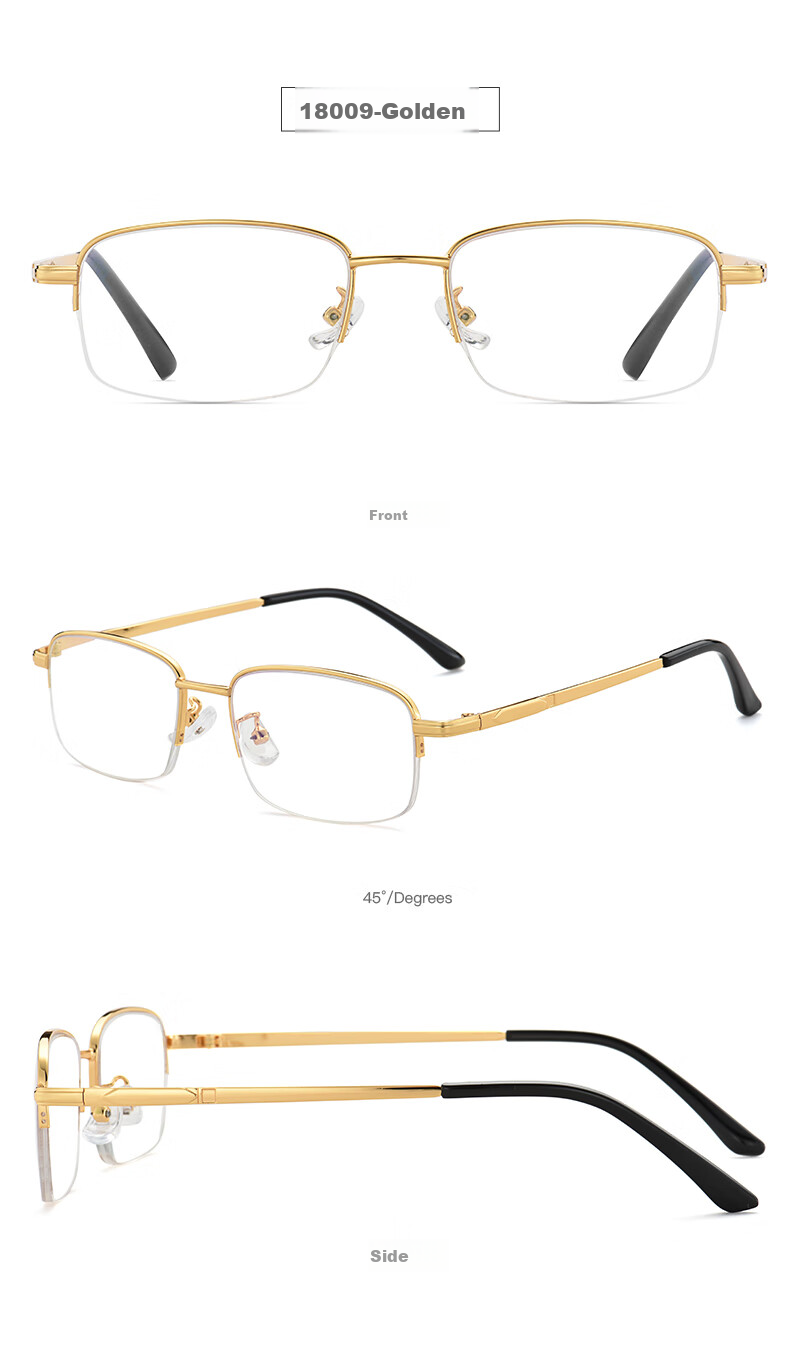 PLAYBOY PLAYBOY 2025 High-Definition Anti-Blue Light Reading Glasses for Men, Ultra-Light 18011 Gun Color, 150 Degrees, Qixi Festival 8