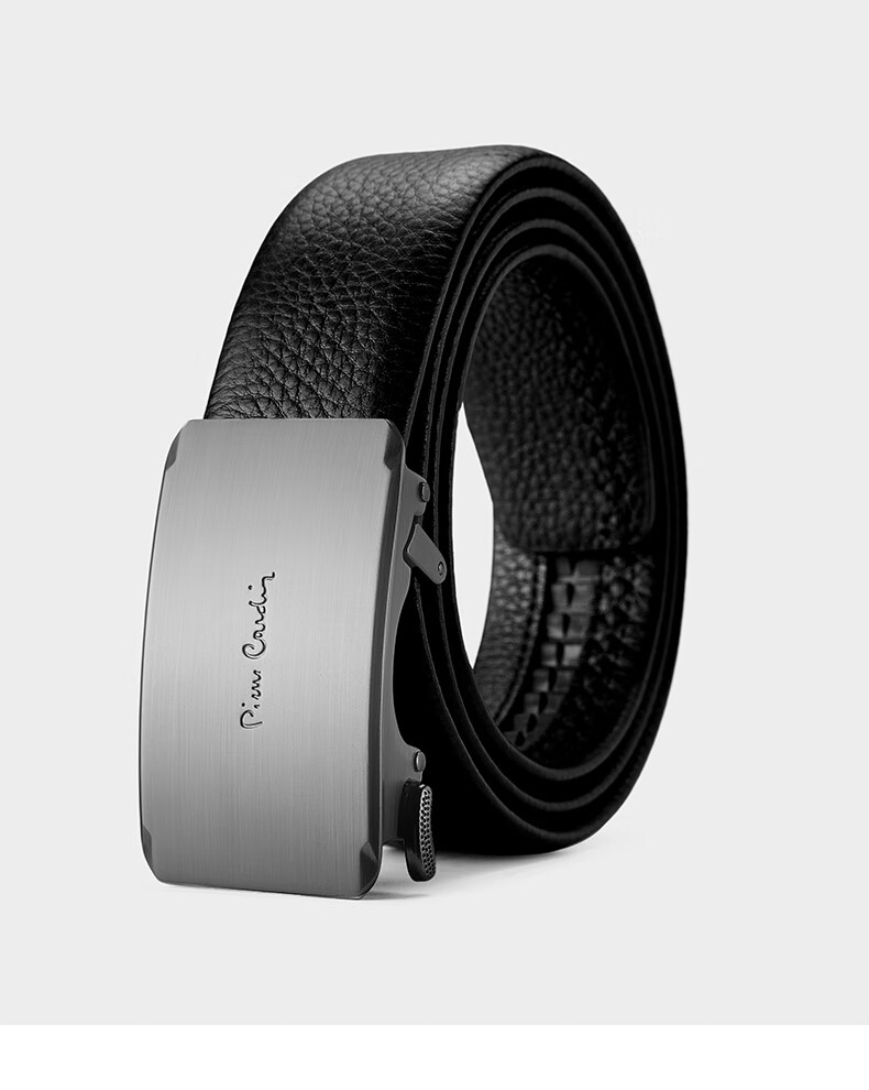 Pierre Cardin Men's Leather Belt Business Automatic Buckle Casual Waistband Trendy Pants Belt New Year Gift 2