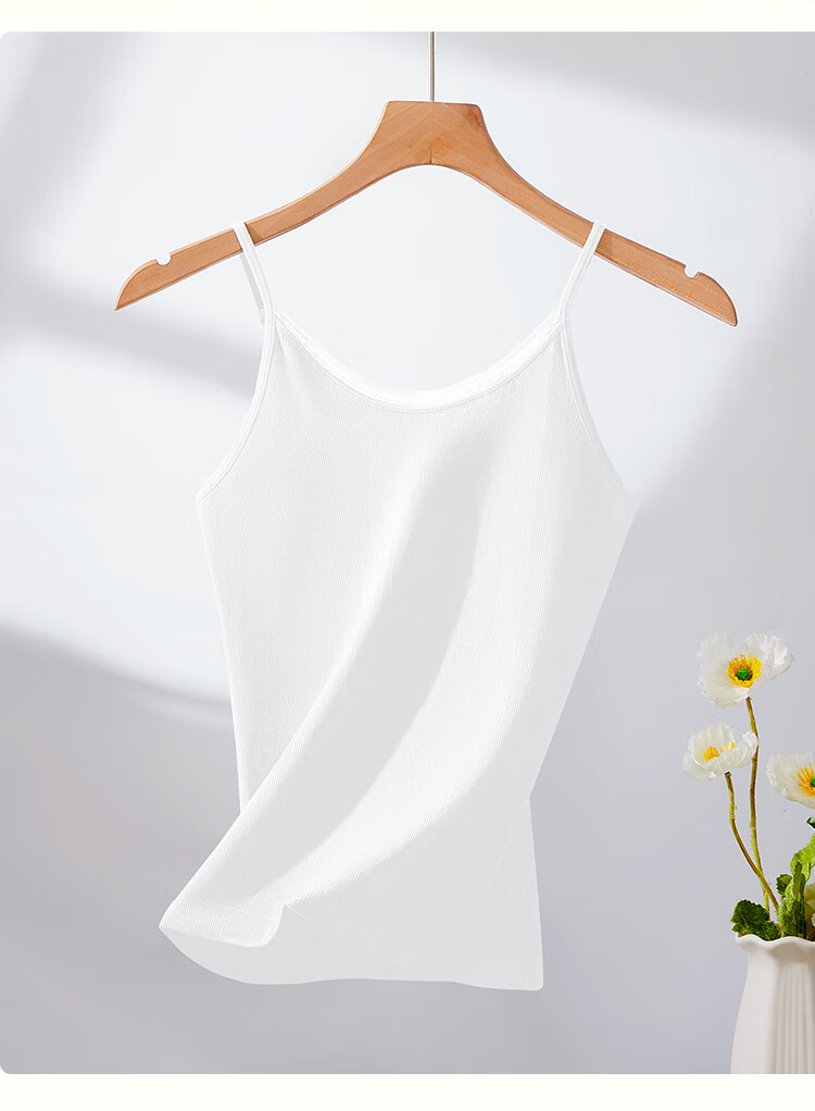 LangSha Women's Slim Fit Lace Trim Sleeveless Tank Top Sexy Outerwear Innerwear 15