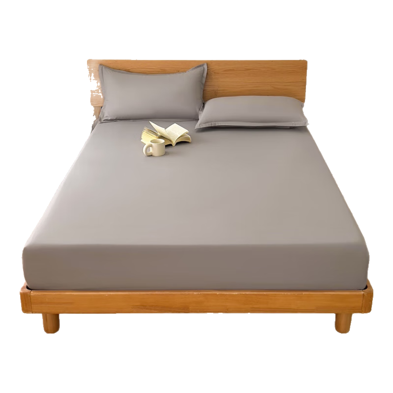 Hodo Class A Fitted Sheet Single Piece, Mattress Protector Cover, Anti-Dirt Non-Slip Full Coverage Bed Cover, Protective Cover, 1.8*2m, Gray