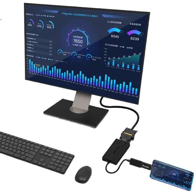 Конвертер Wavlink UG6902H USB 3.0 в Dual HDMI, 4K HD, для ТВ, проектора, ноутбука, для торговли и офиса, многоэкранный удлинитель