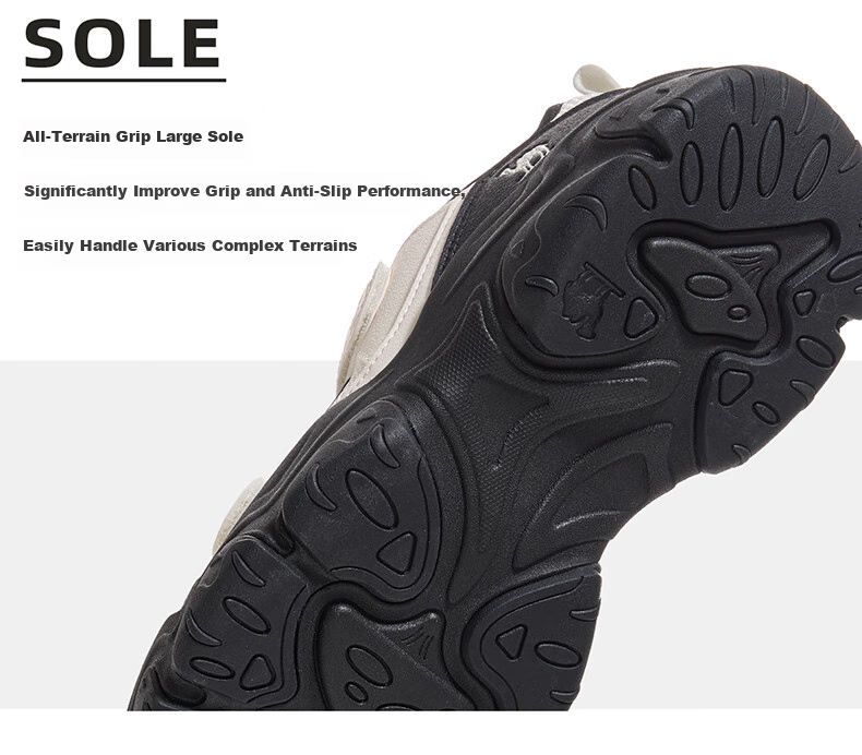CAMEL Conch Sports Casual Shoes Outdoor Beach Thick Sole Height Increasing Women's Shoes X25B09L7004 Silver White/Gray Size 38 20