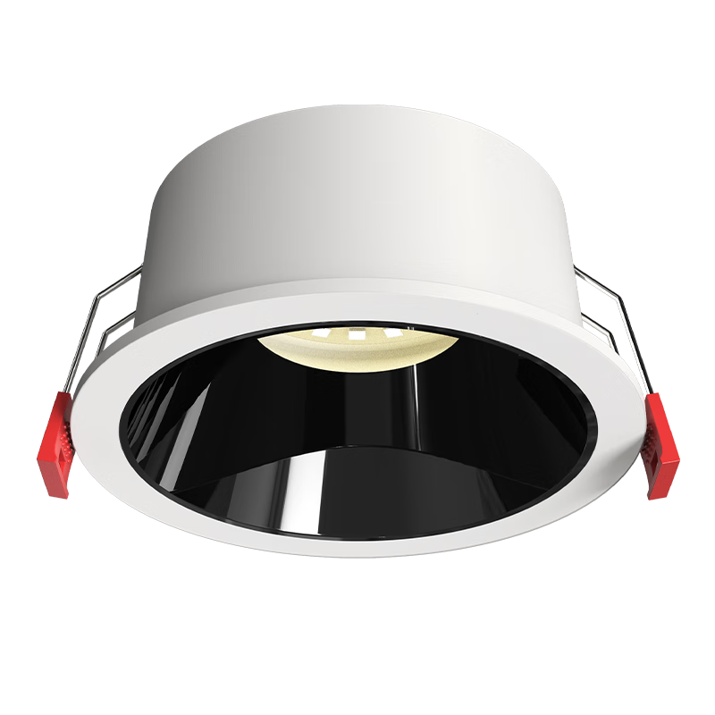 CHINT LED Anti-Glare Recessed Hill Embedded Downlight Living Room Corridor Commercial Home Wall Washer Light 97 CRI Black Cup 6W 4000K