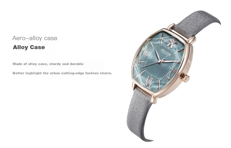 Julius Watch for Women, Barrel-Shaped Vintage Elegant Versatile Quartz Waterproof Fashionable Student Ladies' Watch, Coffee Color JA-703D 9