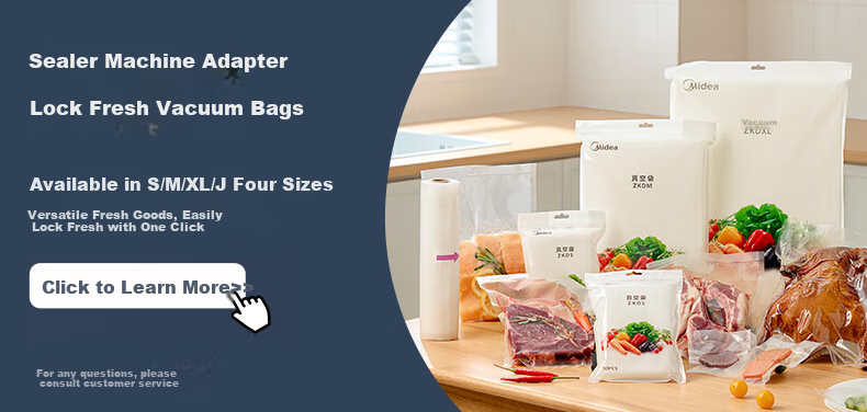 Midea Vacuum Sealer, Home Small Fully Automatic Vacuum Packaging Machine, Food Sealing Machine, Dry And Wet Dual-Use Packing Machine MJ-CF07X7 1