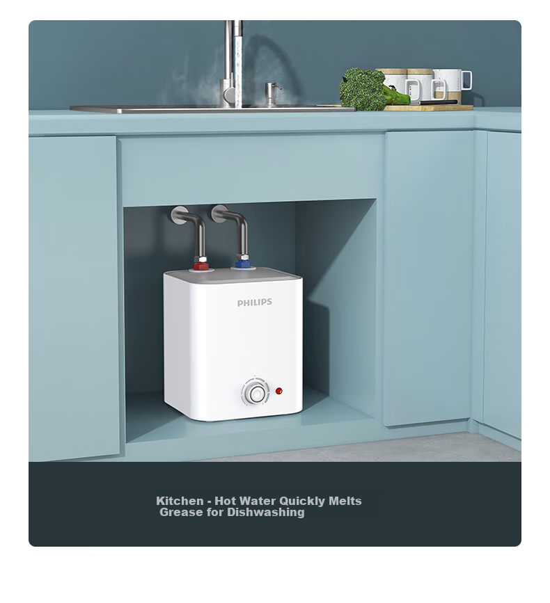 PHILIPS 7-Liter Compact Kitchen Electric Water Heater, First-Class Energy Efficiency, 2200W Rapid Heating, Household Kitchen Hot Water Tank, Under-Counter, Subsidy 15%, Small Size AWH1013/93 10