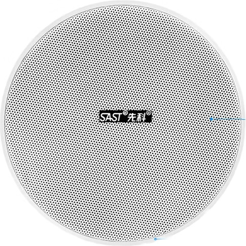 SAST Комплект акустической системы для потолка 6 дюймов, 100 Вт, с Bluetooth, микрофонным входом, усилителем