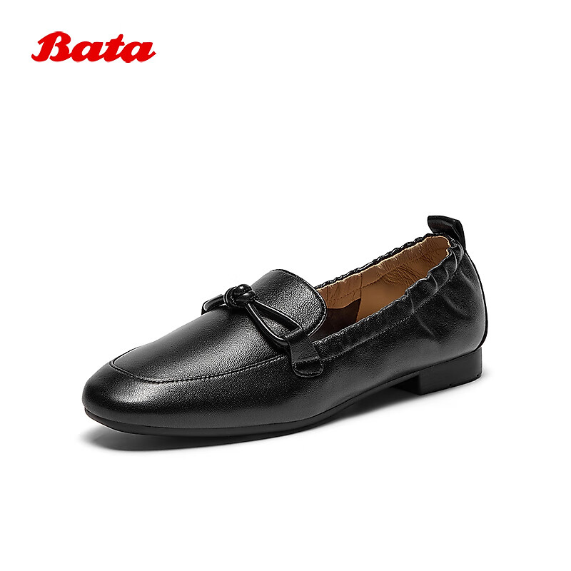 BataBata Women's Sheepskin Loafers Spring Autumn Soft Sole Slip-On Mall Style