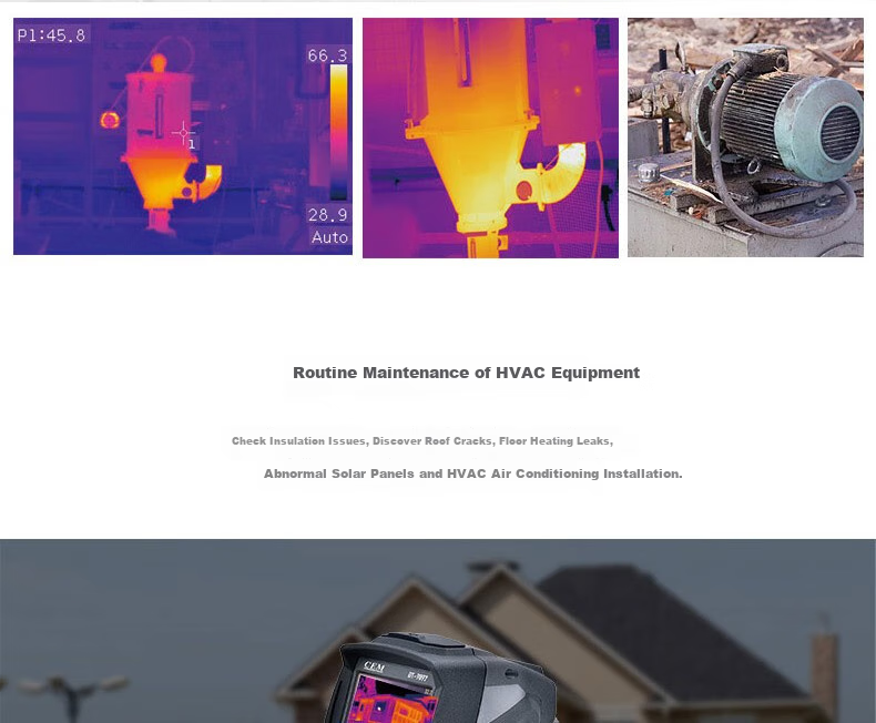 CEM DT-9897 Infrared Thermal Imager, High-Precision Infrared Imaging for Power Fault Detection And Underfloor Heating Leak Detection, Intelligent Thermal Camera 7