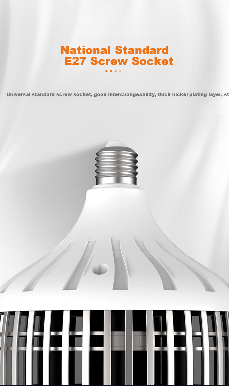 Shufujia LED Bulb, Ultra-Bright Energy-Saving Lamp, Factory Warehouse E27 Household Indoor Globe Bulb, Industrial Light, Workshop Lighting 6