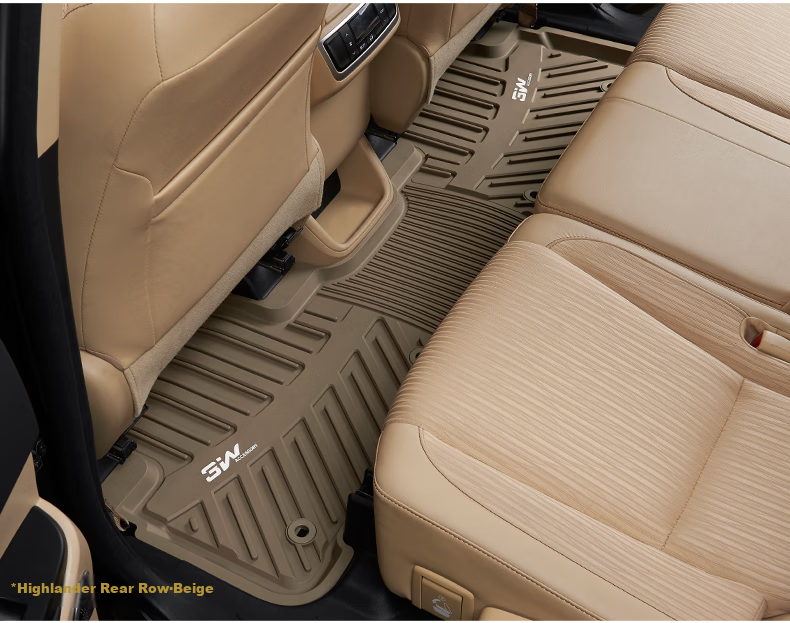 3W Suitable for Toyota Hybrid Gasoline Version New Camry, Specialized TPE Car Floor Mats + Carpet Surface Double-Layer Customized [2018-2022 Models] 3