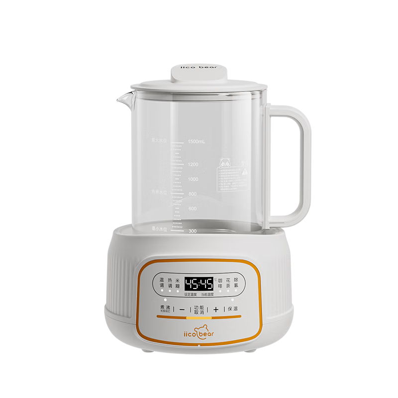 Iicobear Thermostatic Baby Bottle Warmer Glass Electric Kettle Household Multi-Function Fully Automatic Smart Insulated Kettle