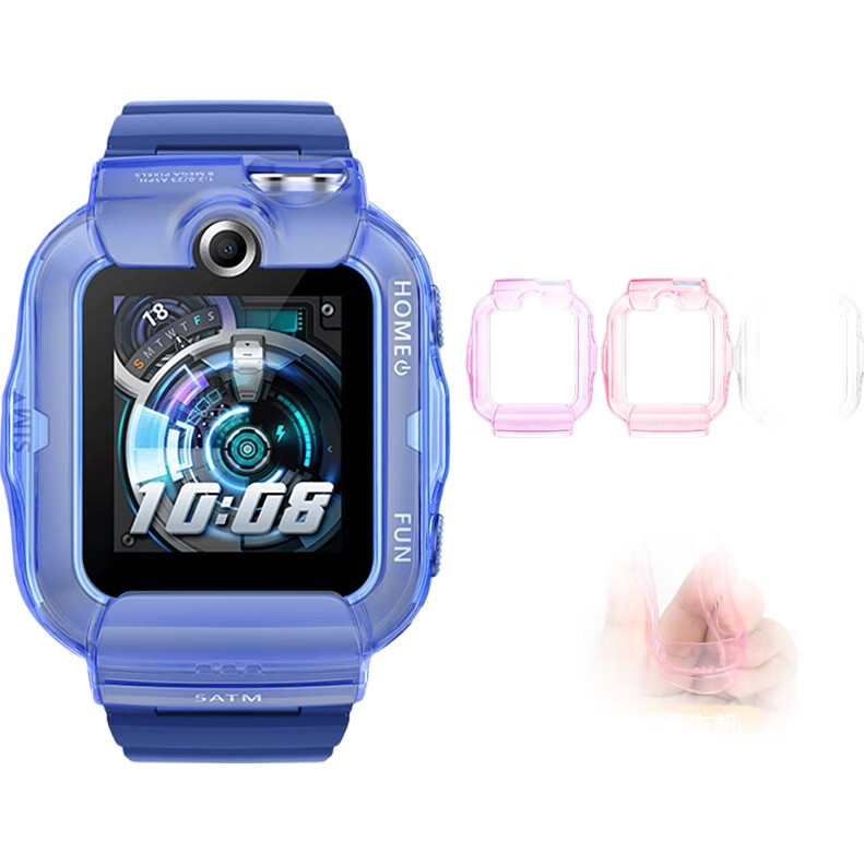 Защитный чехол Iboann для детских часов Huawei Watch Kids 4X, с ремешком и защитным стеклом, прозрачный