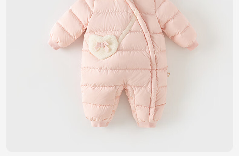 DAVE & BELLA Newborn Down Cotton-Padded Winter Romper Baby Girl Outwear Bodysuit 1