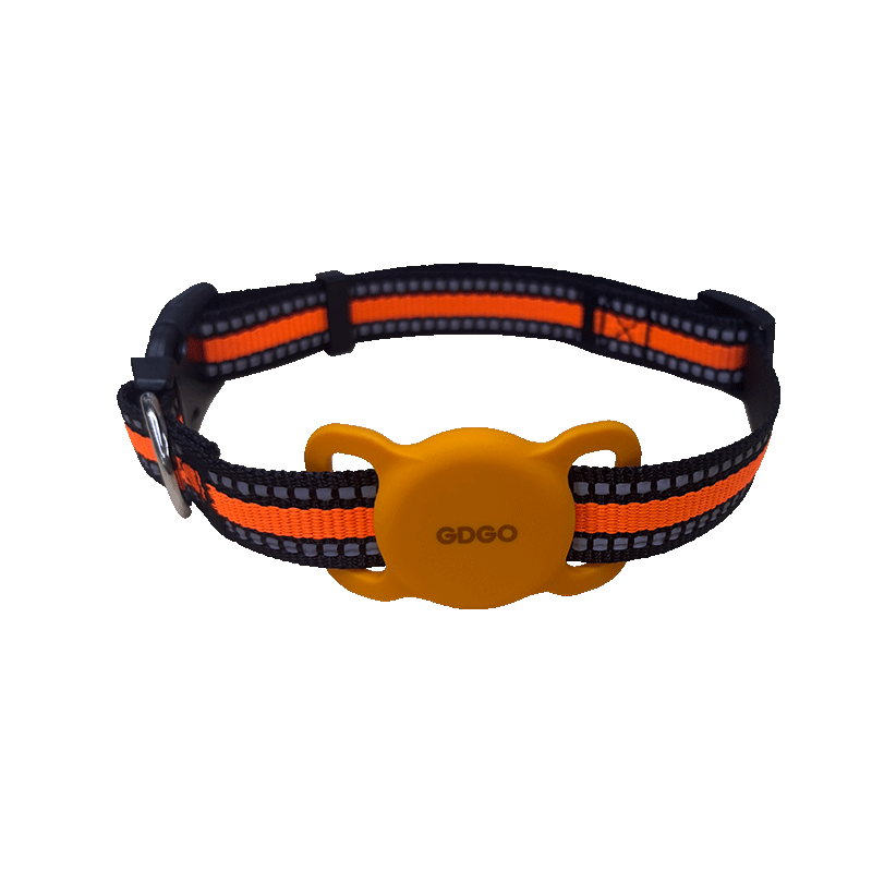 GDGO Apple Locator Anti-Lost Replacement Compatible with Airtag Cat Dog Pet Collar Waterproof Tag MFi Certified with Neck Ring