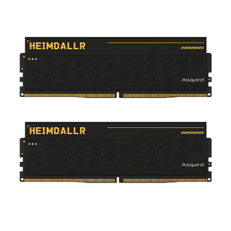 Asgard 64GB (32GBx2) DDR5 6000 Desktop Memory Heimdall Heat Spreader Micron Chips CL40 Black Thick Armor