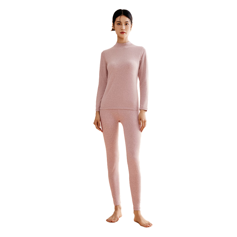 Three-Needle Thermal Underwear Set for Men and Women, Xinjiang Long-Staple Cotton, Autumn Base Layer, Brushed Cotton Knit, Couples Pajama Set