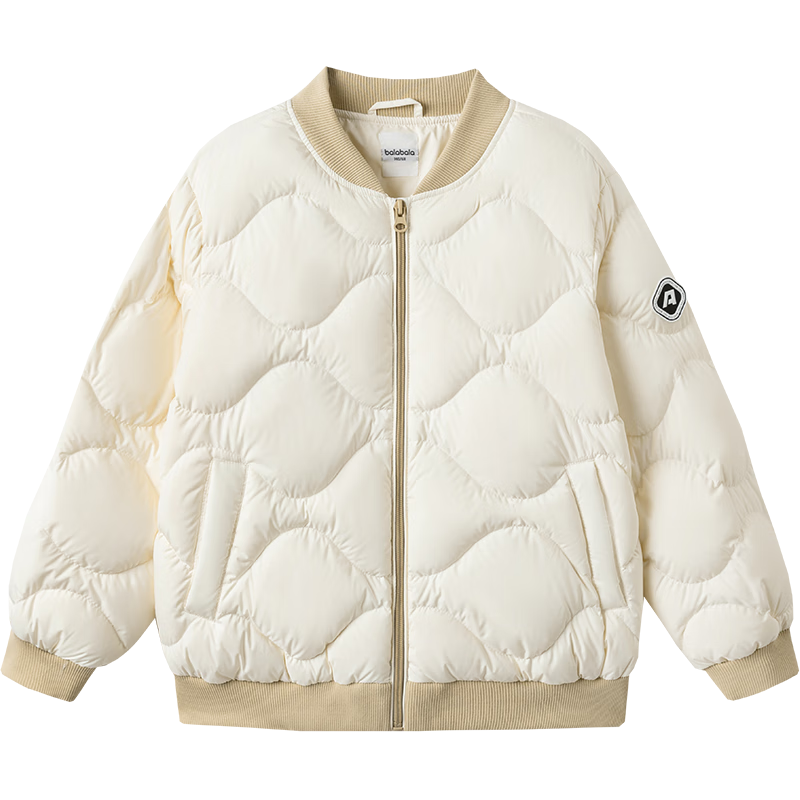 BALABALA Kids Lightweight Warm Down Jacket Boys Girls Outerwear 2025 New Autumn Winter Comfortable Simple Trendy