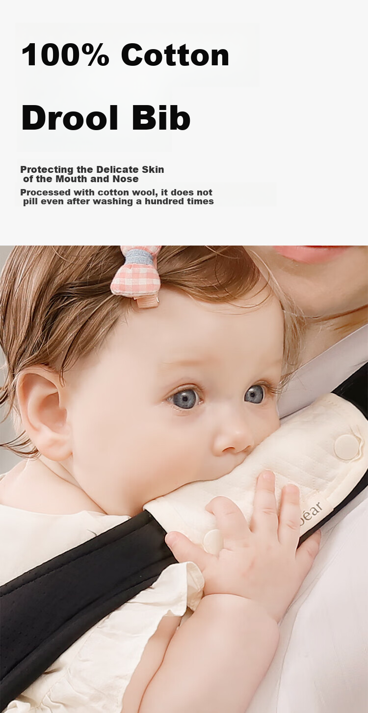 Bébéar Multifunctional Lightweight Belly Support Wide Stool Face-Holding Waist Stool Baby-Carrying Aid with Gift Box S305 - Plain Black for New Parents 9