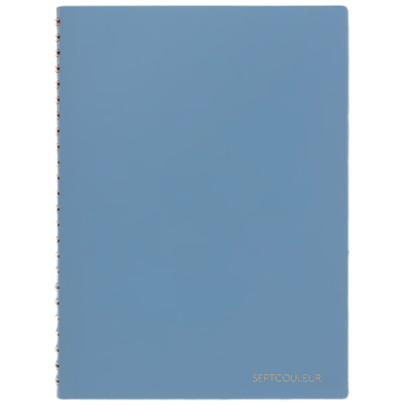 MARUMAN Notebook, A6 Size, Imported from Japan, Spiral-Bound, Stylish Diary, Student Exam Preparation Journal, 100 Pages, Blue