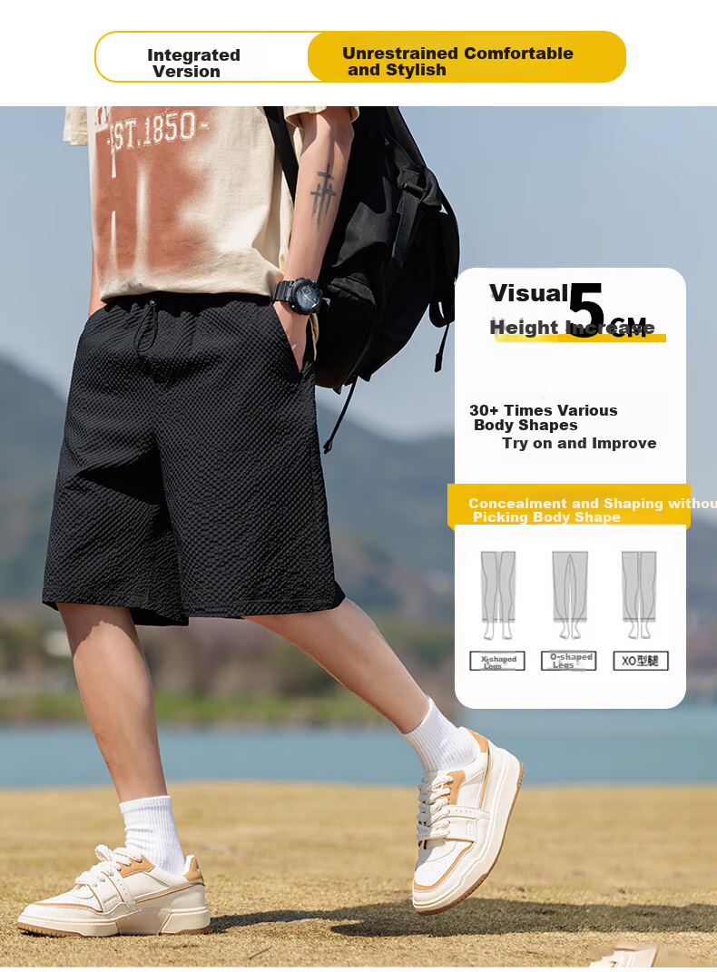 CLOR American-Style Casual Ice Silk Shorts for Men, Summer Quick-Dry Breathable Loose-Fitting Durable Sports Pants DDWD03 Army Green 4XL 1
