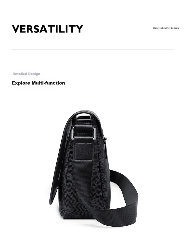 GOLF Shoulder Bag for Men, Crossbody Bag with Vintage Print, IPad And Phone Pouch, Water-Resistant Business Commuter Small Square Bag 9