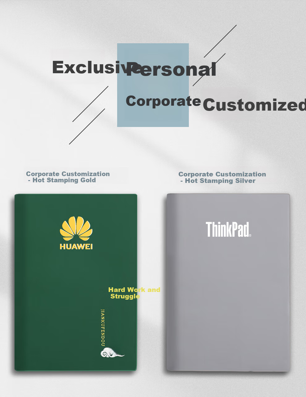 Jiaranheng [Lasts 2 Years] B5 Extra Thick Notebook, High-Quality Soft Cover, 16K Journal, 380 Sheets, 760 Pages, College Student Exam Preparation Book, Blank Inner Pages, Customizable 2