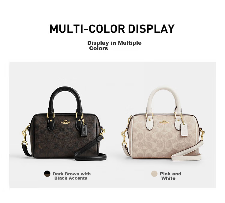COACH [Brand Direct Supply], Women's ROWAN Handbag, Shoulder Bag, Crossbody Boston Bag CW330 Gift 1